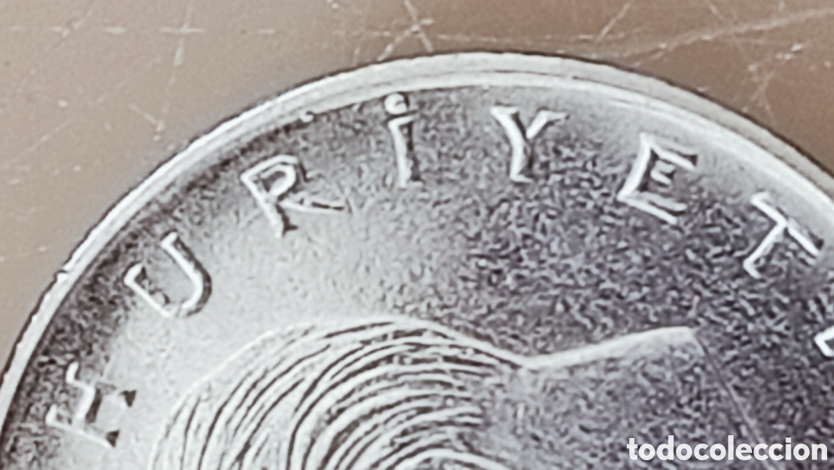 Monedas con errores: Moneda Turqu&iacute;a(1977) errores de acu&ntilde;aci&oacute;n - Foto 29