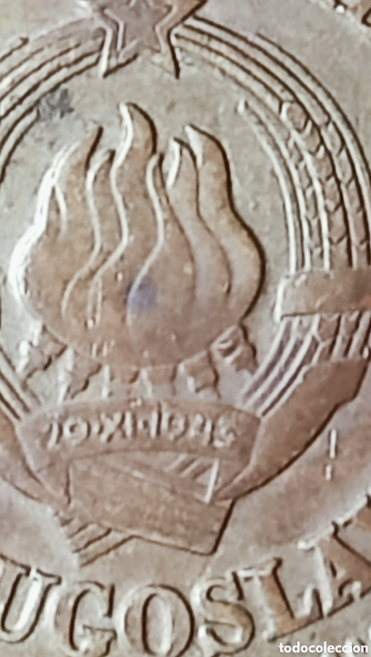 Monedas con errores: Moneda Yugoslavia(1973) Variantes(de giro) - Foto 20