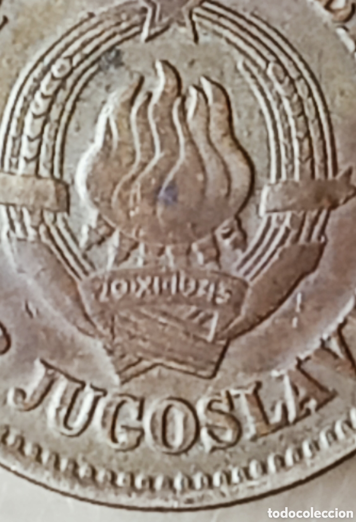 Monedas con errores: Moneda Yugoslavia(1973) Variantes(de giro) - Foto 28