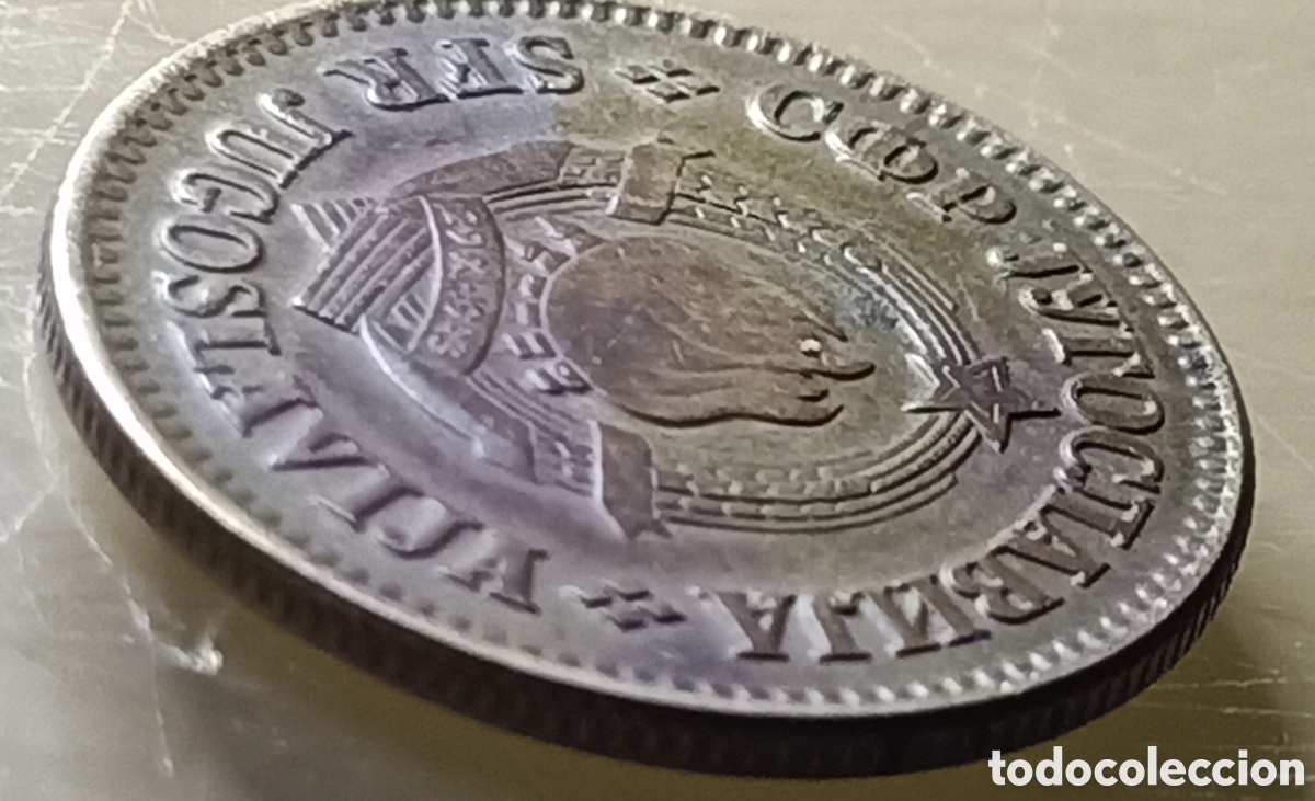 Monedas con errores: Moneda Yugoslavia(1973) Variantes(de giro) - Foto 29