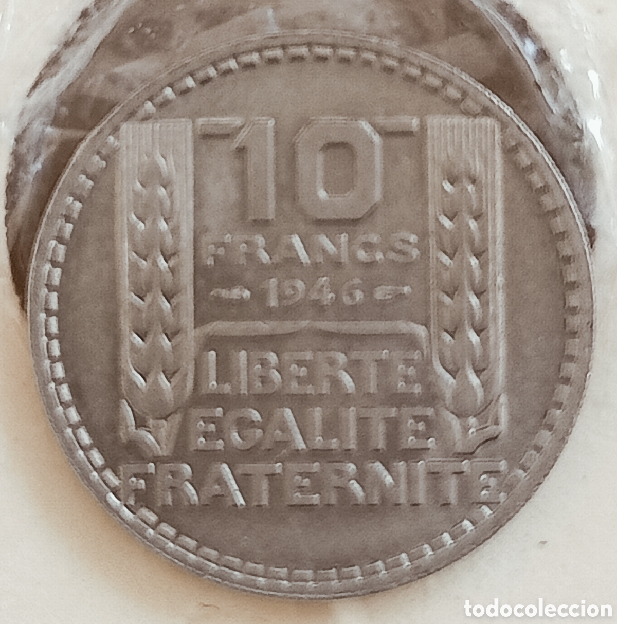 Monedas con errores: Moneda Francia-1946(variantes) - Foto 2