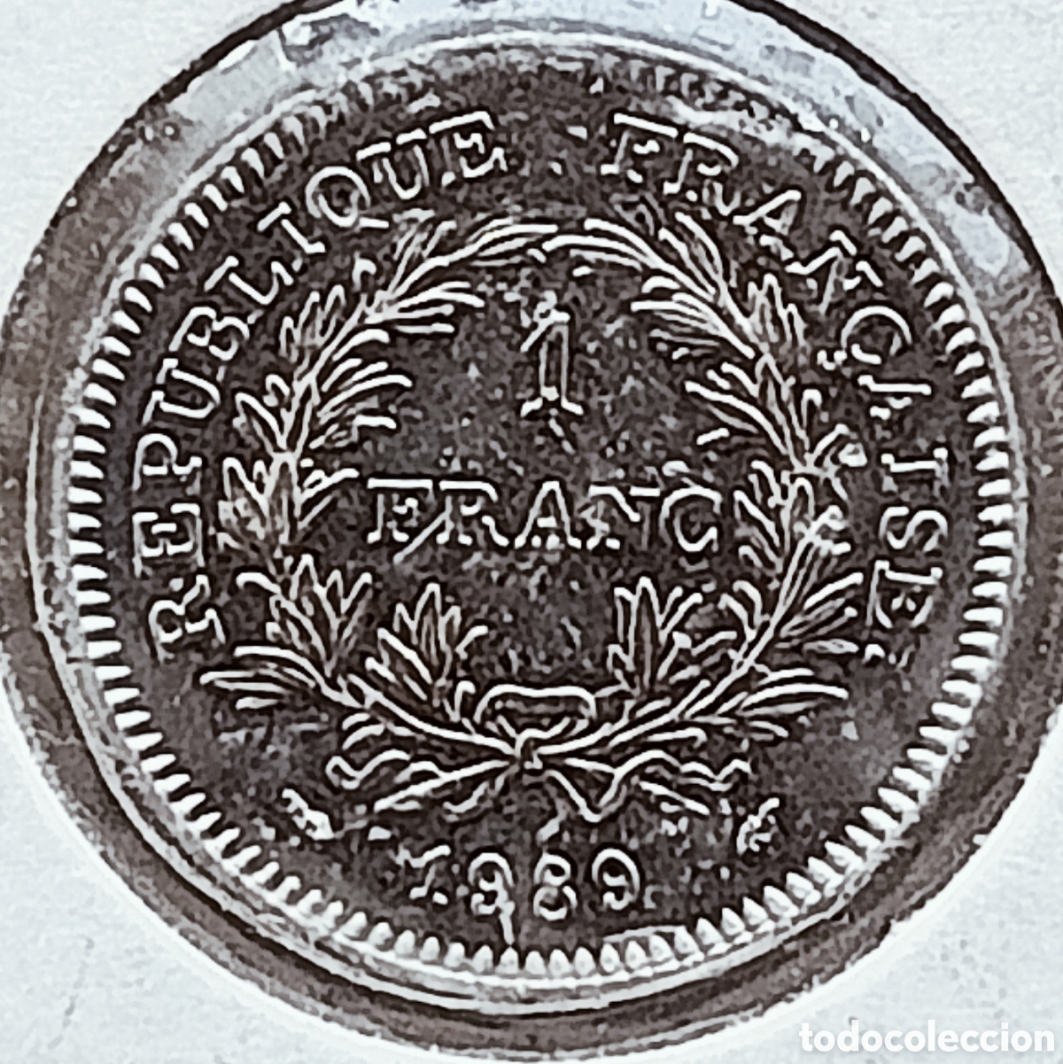 Monedas con errores: Moneda Francia(1989) Variante - Foto 2