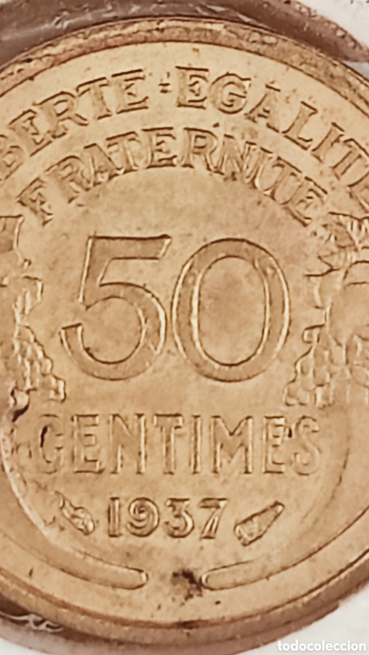 Monedas con errores: Moneda Francia(1937) variante de giro - Foto 18