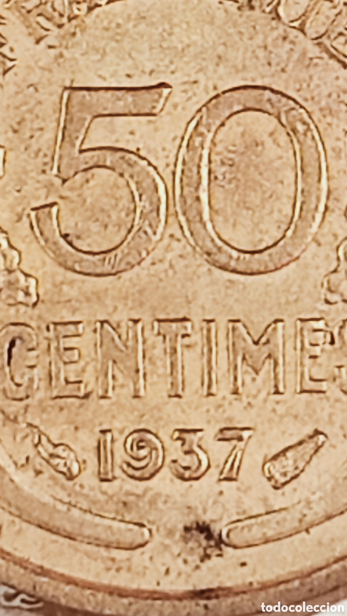 Monedas con errores: Moneda Francia(1937) variante de giro - Foto 22