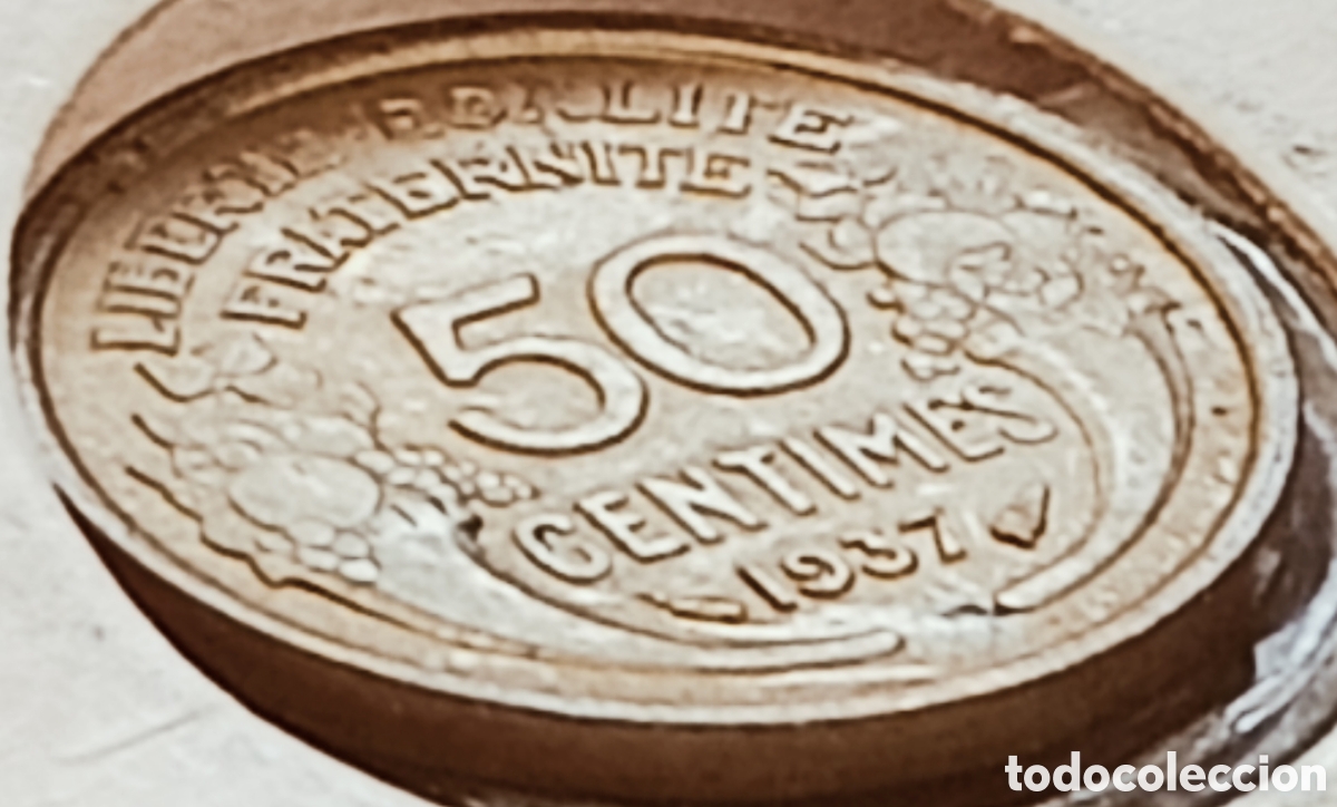 Monedas con errores: Moneda Francia(1937) variante de giro - Foto 29