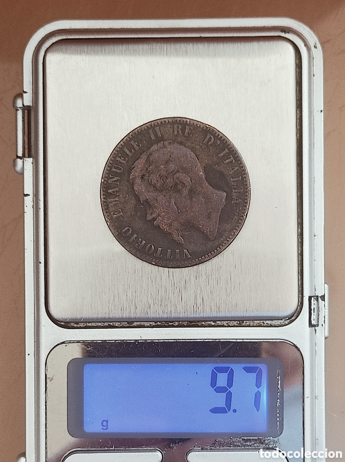 Monedas con errores: Moneda Italia (1867) error de acu&ntilde;aci&oacute;n - Foto 8