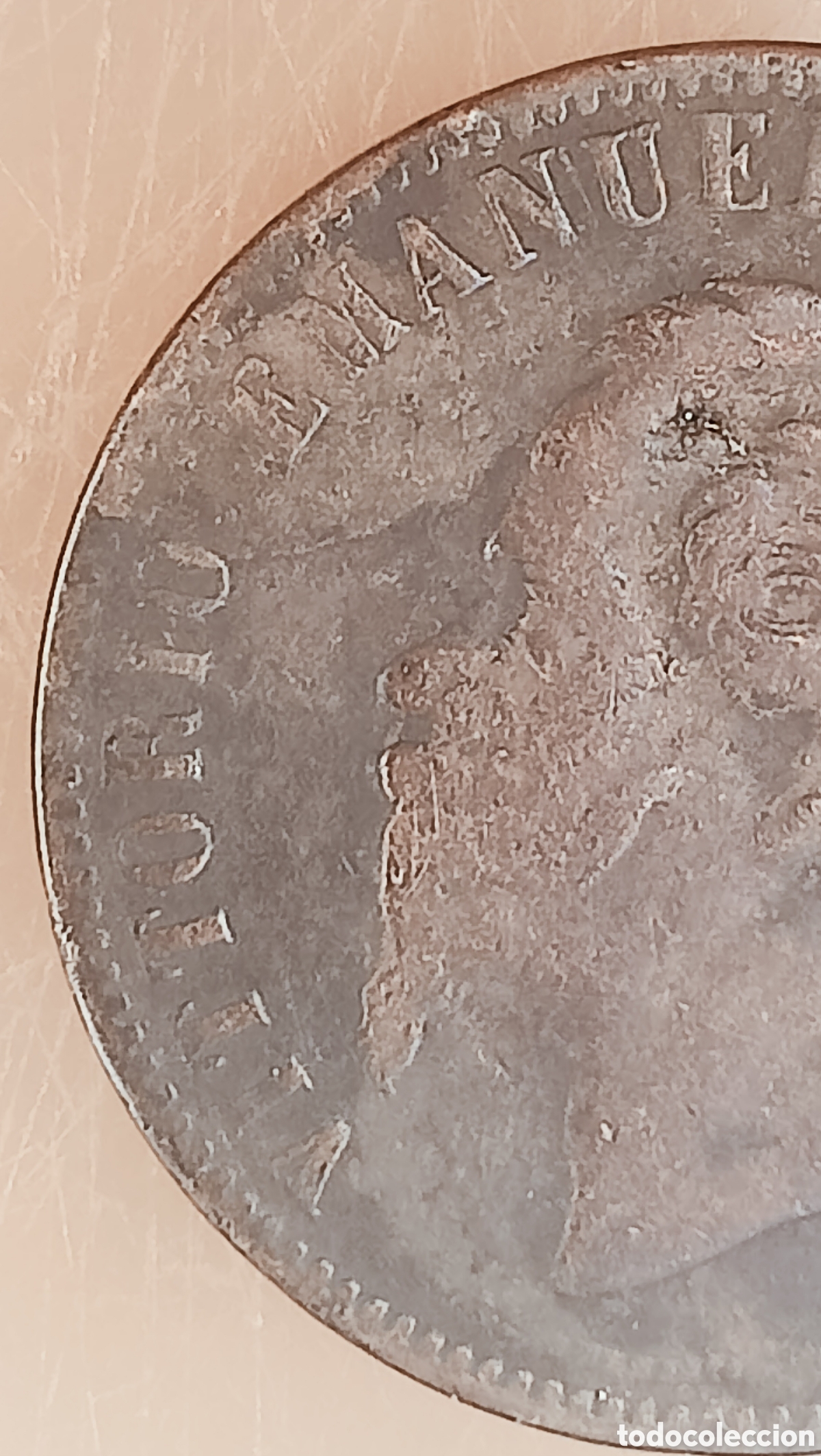 Monedas con errores: Moneda Italia (1867) error de acu&ntilde;aci&oacute;n - Foto 11