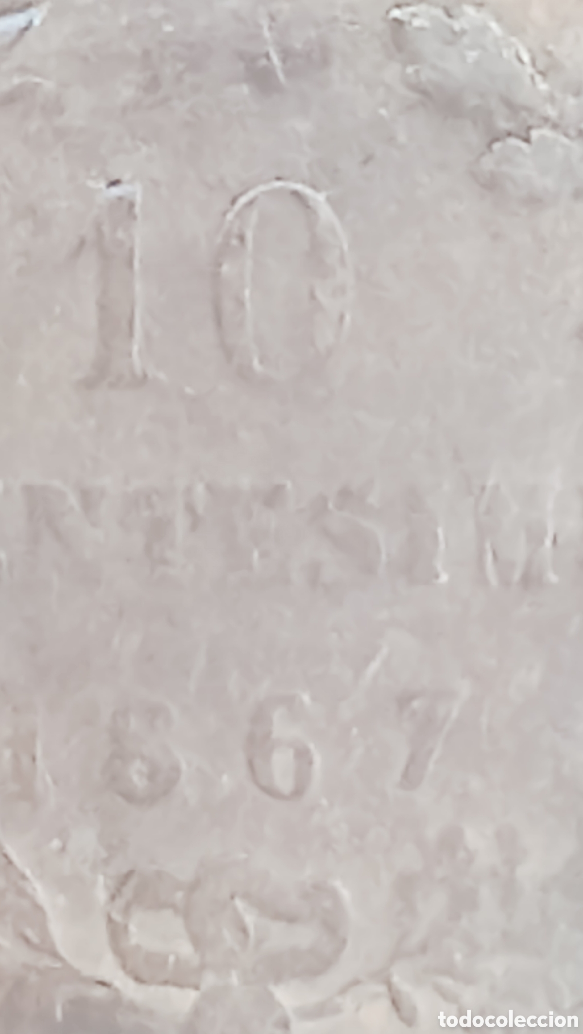 Monedas con errores: Moneda Italia (1867) error de acu&ntilde;aci&oacute;n - Foto 14
