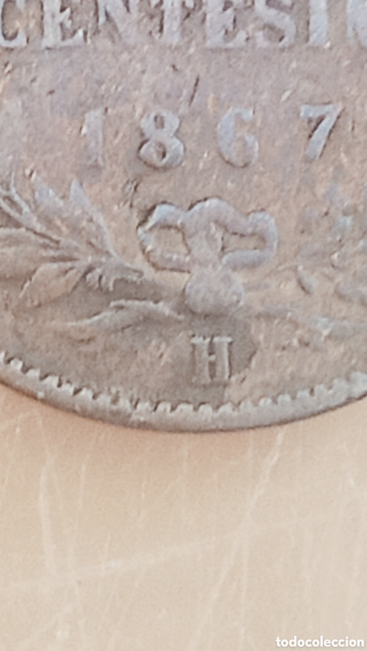 Monedas con errores: Moneda Italia (1867) error de acu&ntilde;aci&oacute;n - Foto 18