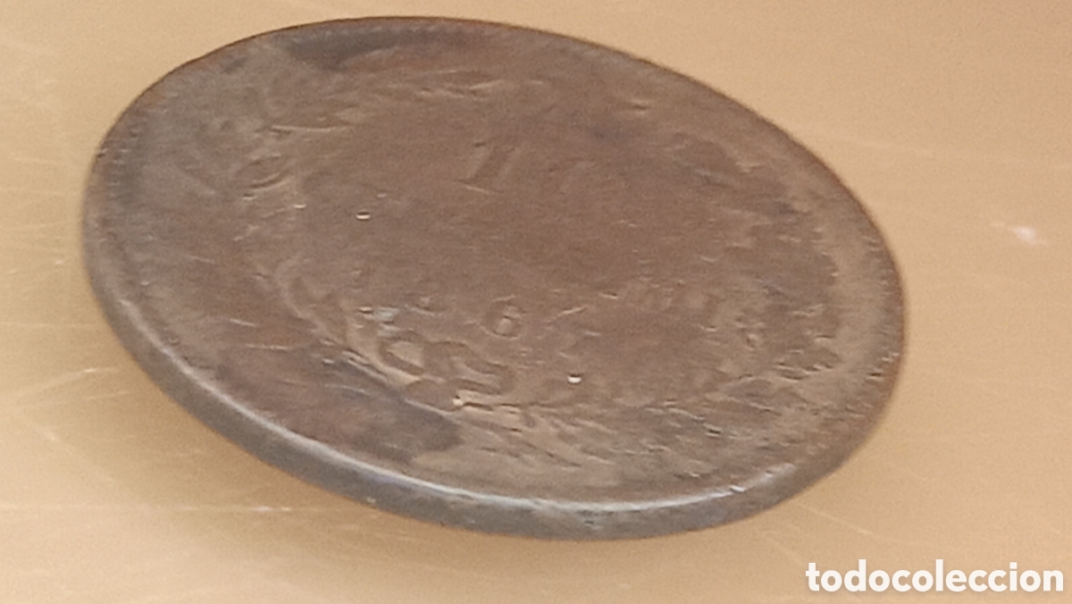 Monedas con errores: Moneda Italia (1867) error de acu&ntilde;aci&oacute;n - Foto 25
