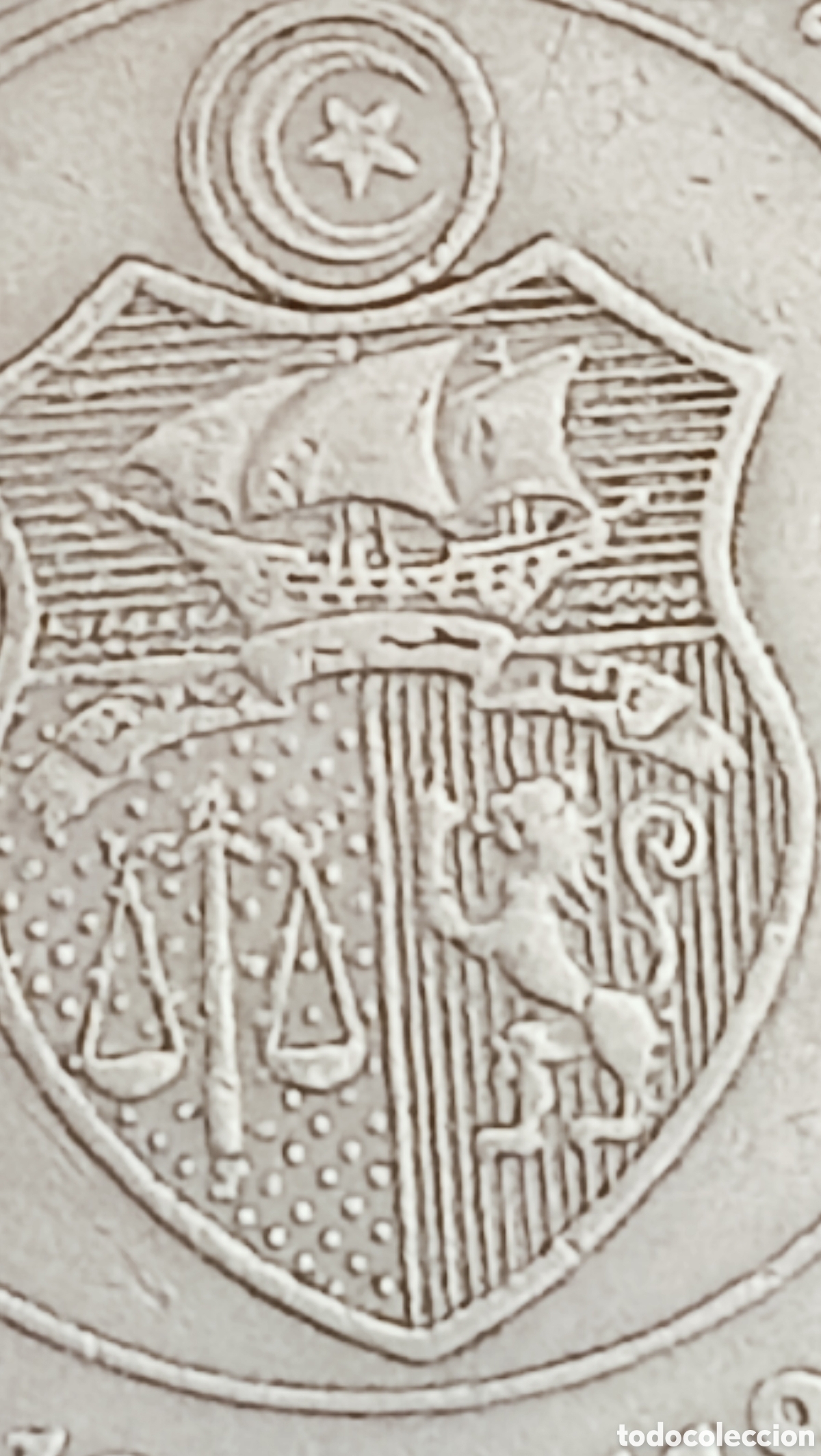 Monedas con errores: Moneda Tunez (1997) error de acu&ntilde;aci&oacute;n - Foto 16