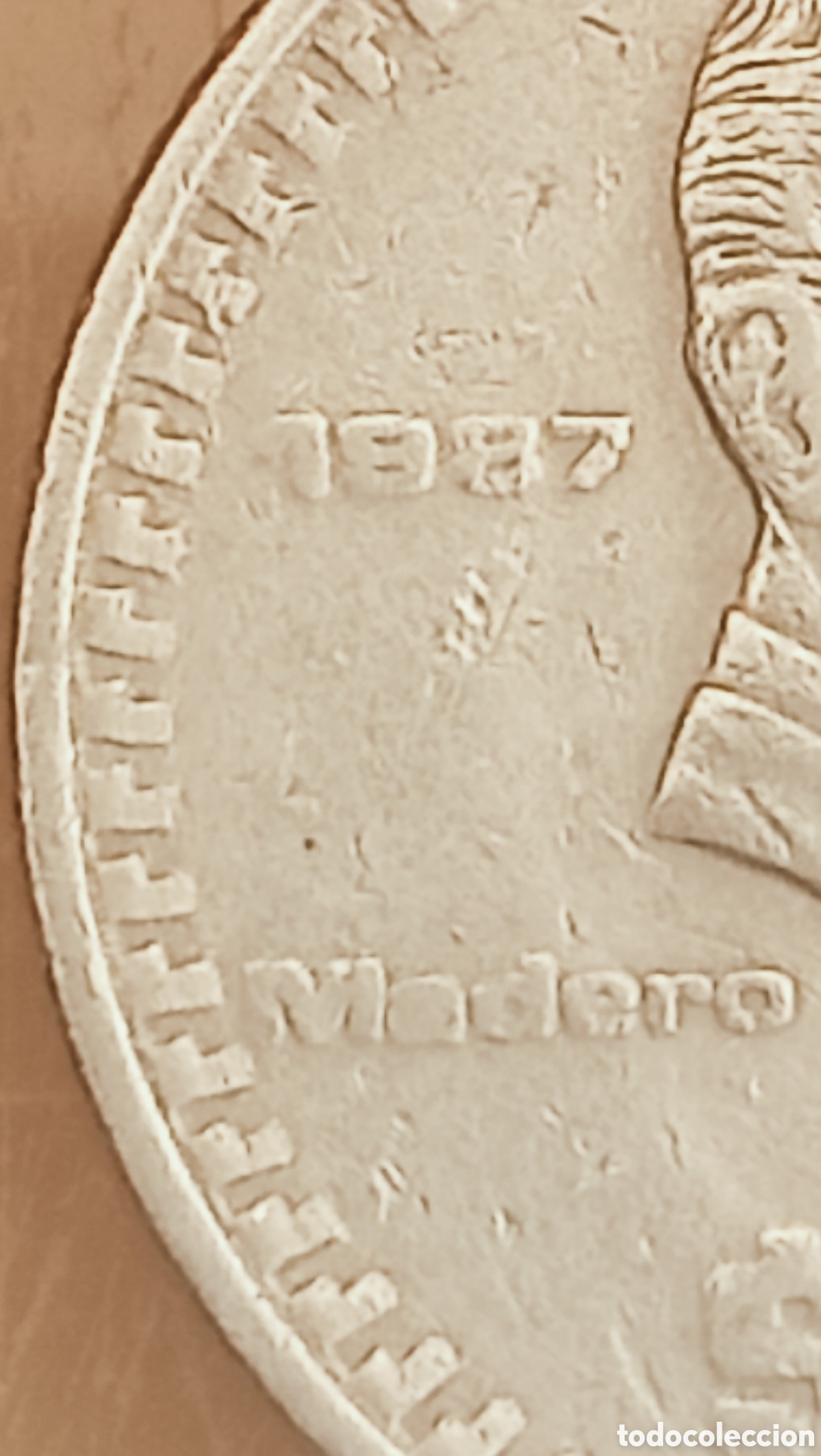 Monedas con errores: Moneda M&eacute;xico (1987) error de acu&ntilde;aci&oacute;n - Foto 16