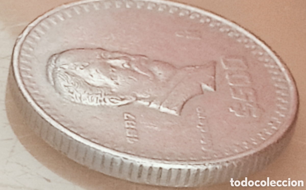 Monedas con errores: Moneda M&eacute;xico (1987) error de acu&ntilde;aci&oacute;n - Foto 26