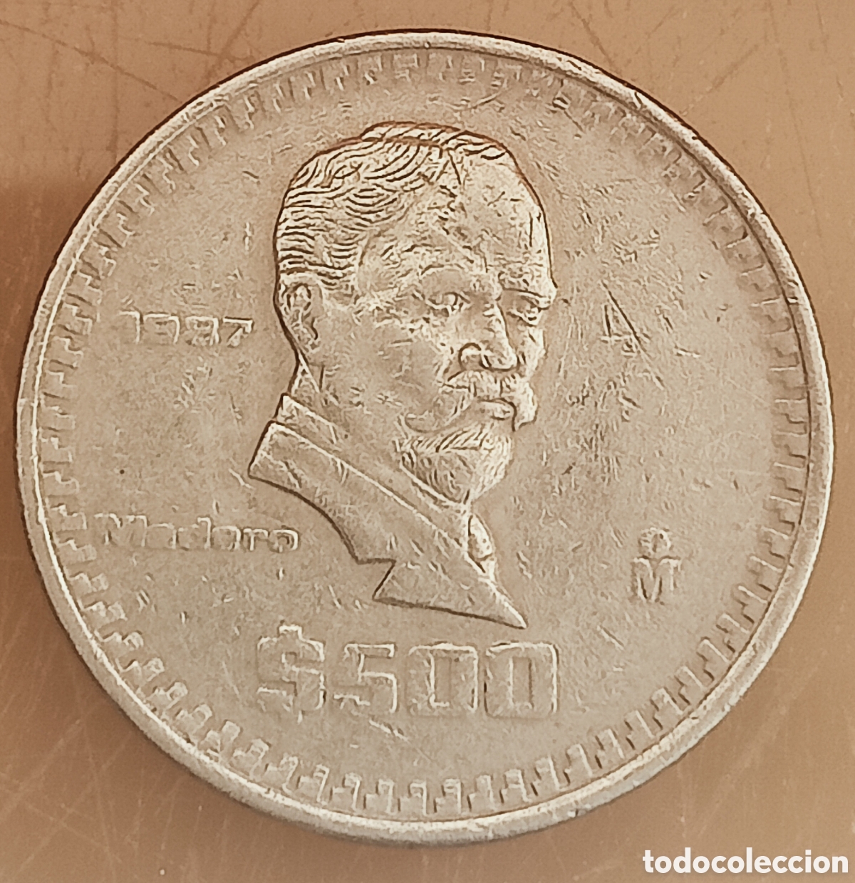 Monedas con errores: Moneda M&eacute;xico (1987) error de acu&ntilde;aci&oacute;n - Foto 1