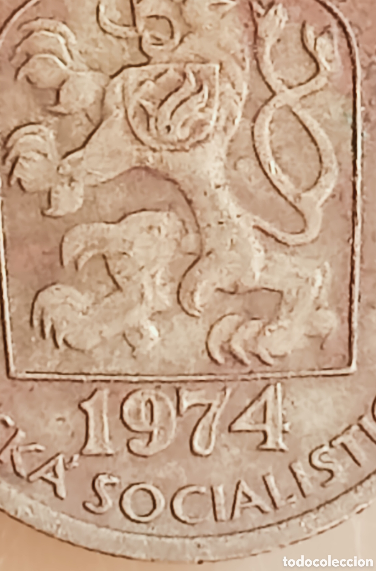 Monedas con errores: Moneda Checoslovaquia(1974) variante y error de acu&ntilde;aci&oacute;n - Foto 5