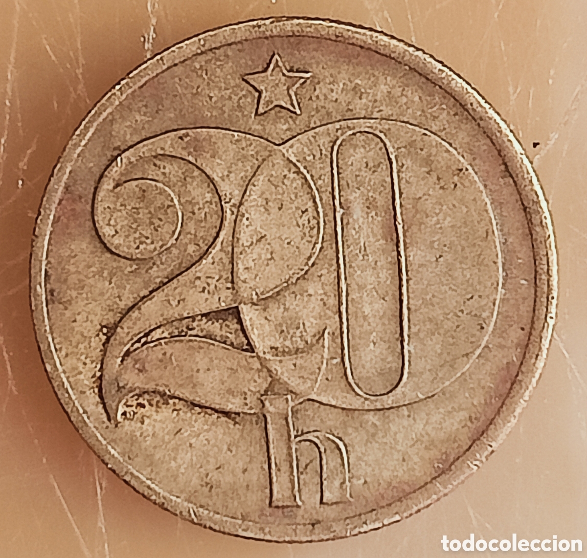 Monedas con errores: Moneda Checoslovaquia(1974) variante y error de acu&ntilde;aci&oacute;n - Foto 6