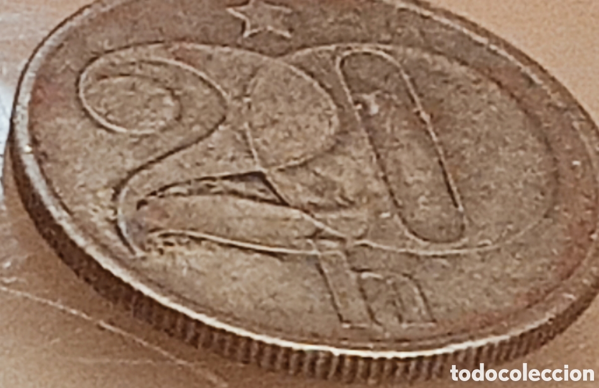 Monedas con errores: Moneda Checoslovaquia(1974) variante y error de acu&ntilde;aci&oacute;n - Foto 13