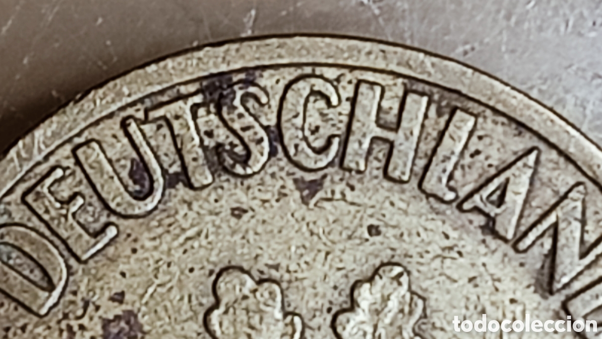 Monedas con errores: Moneda de Alemania.RFA,1950-j/variante - Foto 11