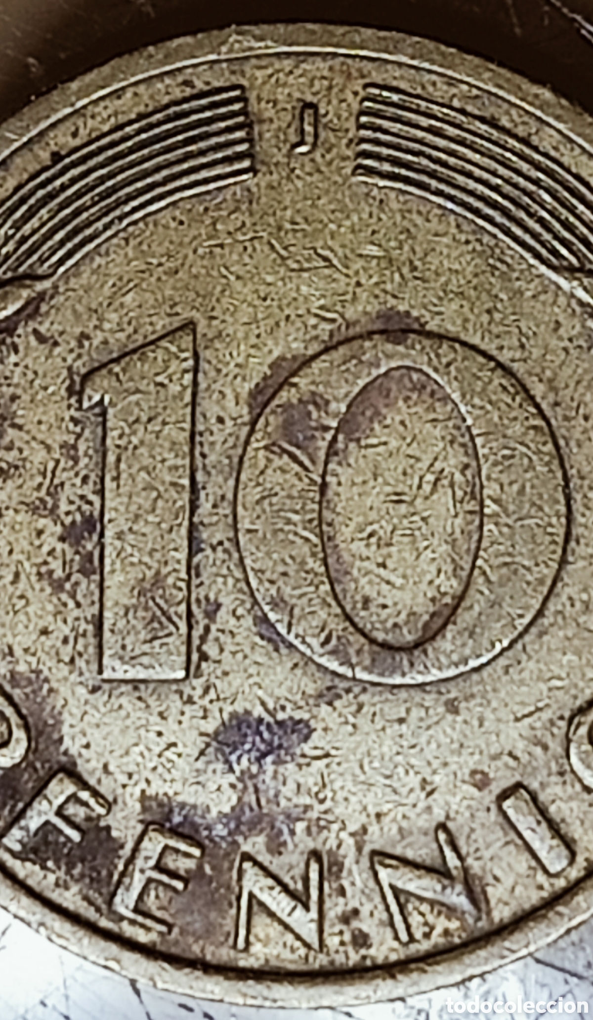 Monedas con errores: Moneda de Alemania.RFA,1950-j/variante - Foto 13
