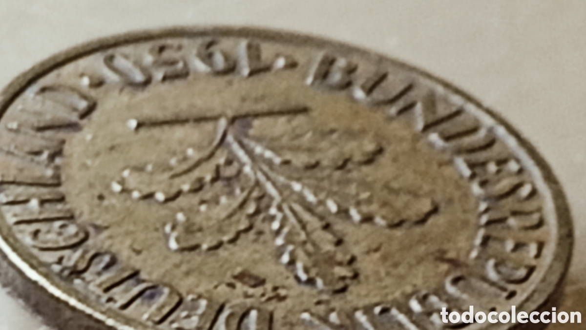 Monedas con errores: Moneda de Alemania.RFA,1950-j/variante - Foto 18