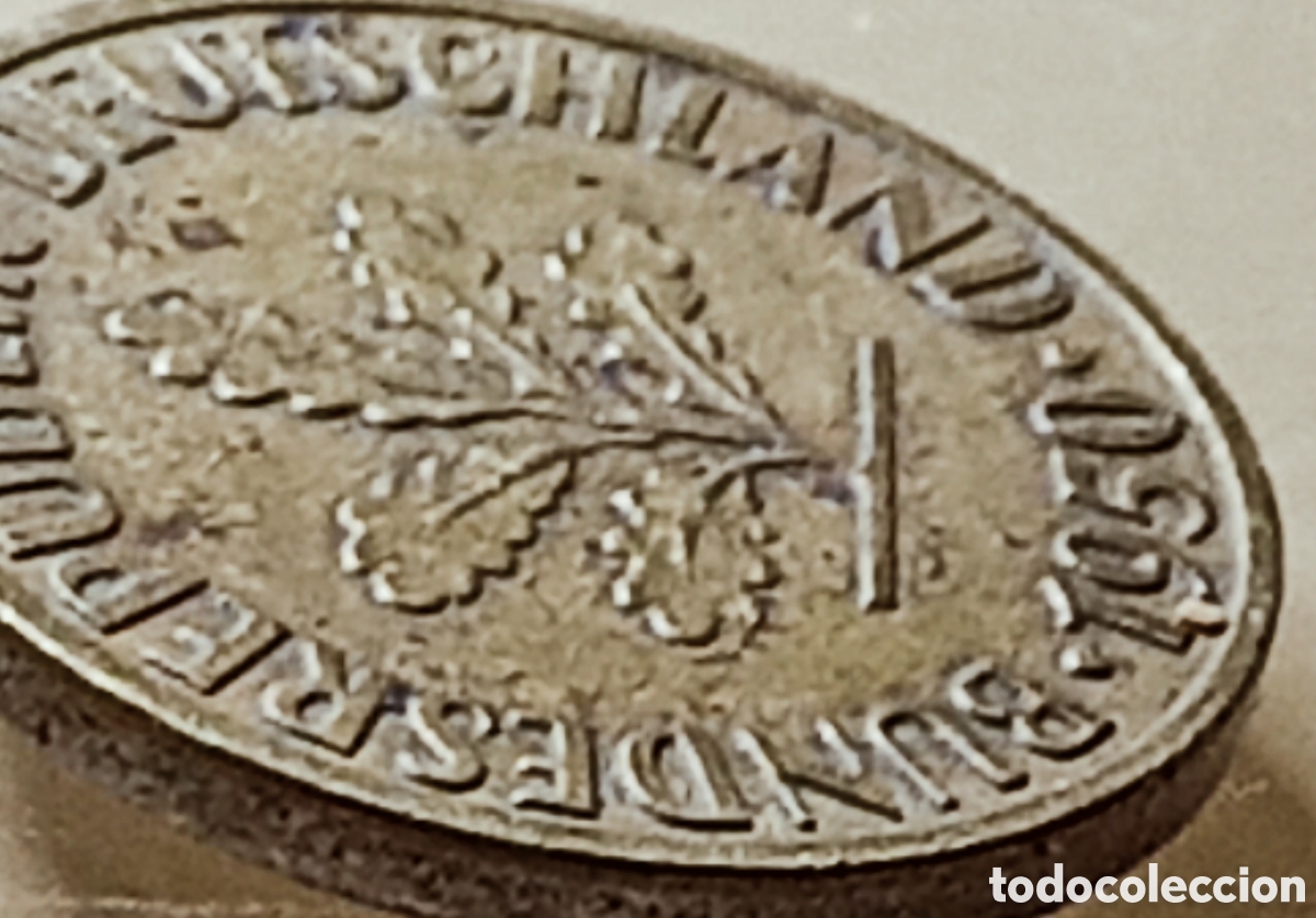 Monedas con errores: Moneda de Alemania.RFA,1950-j/variante - Foto 19
