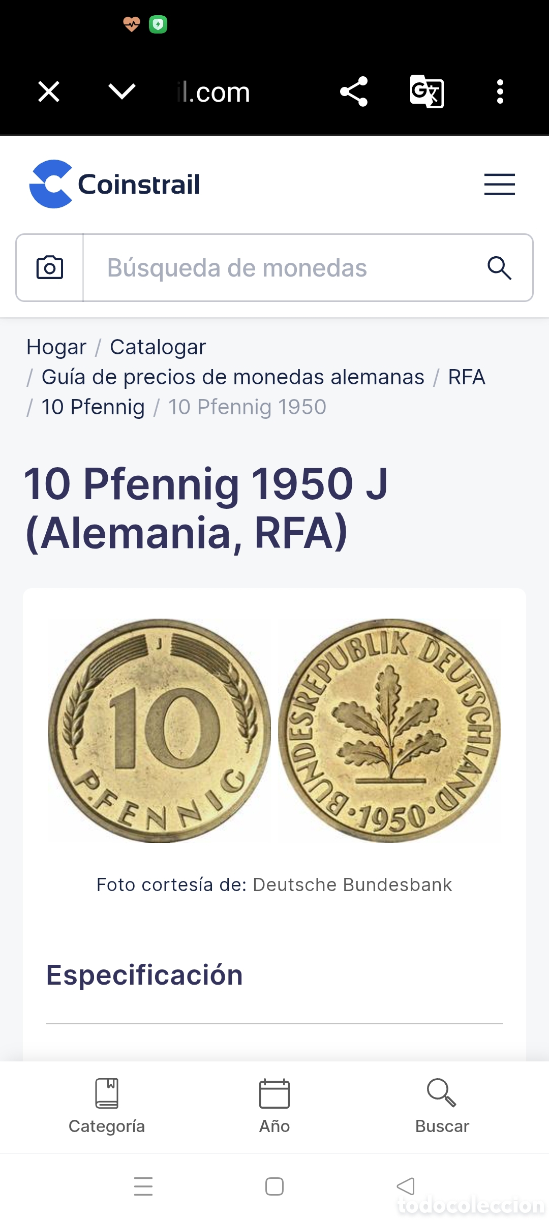 Monedas con errores: Moneda de Alemania.RFA,1950-j/variante - Foto 20