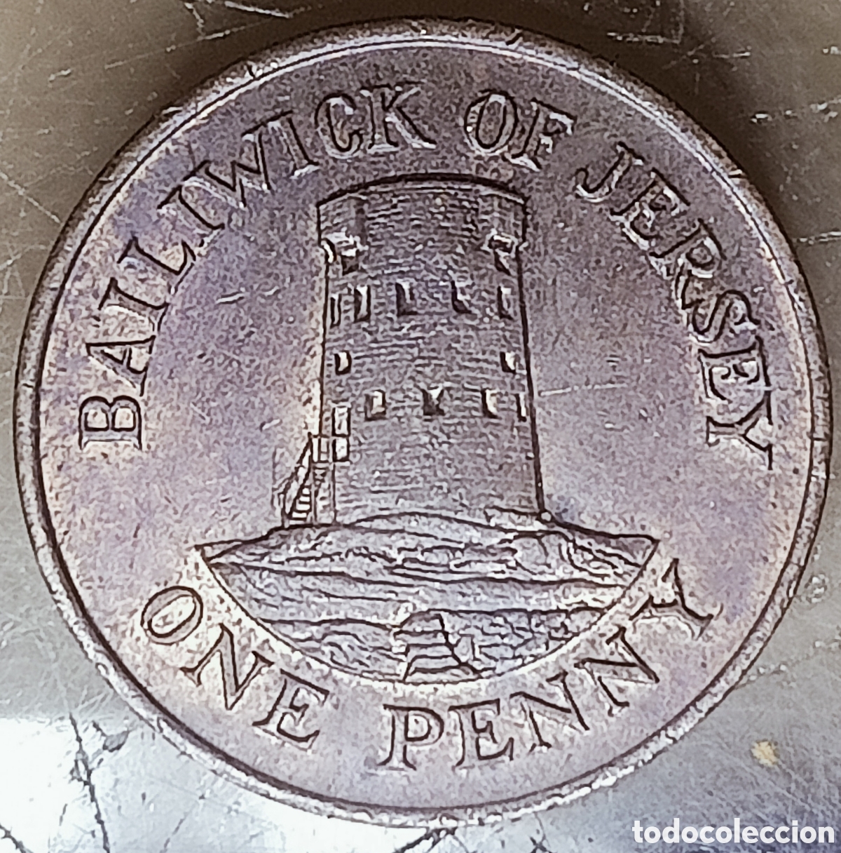 Monedas con errores: Moneda Jersey(C, Brit&aacute;nica) error de acu&ntilde;aci&oacute;n - Foto 2