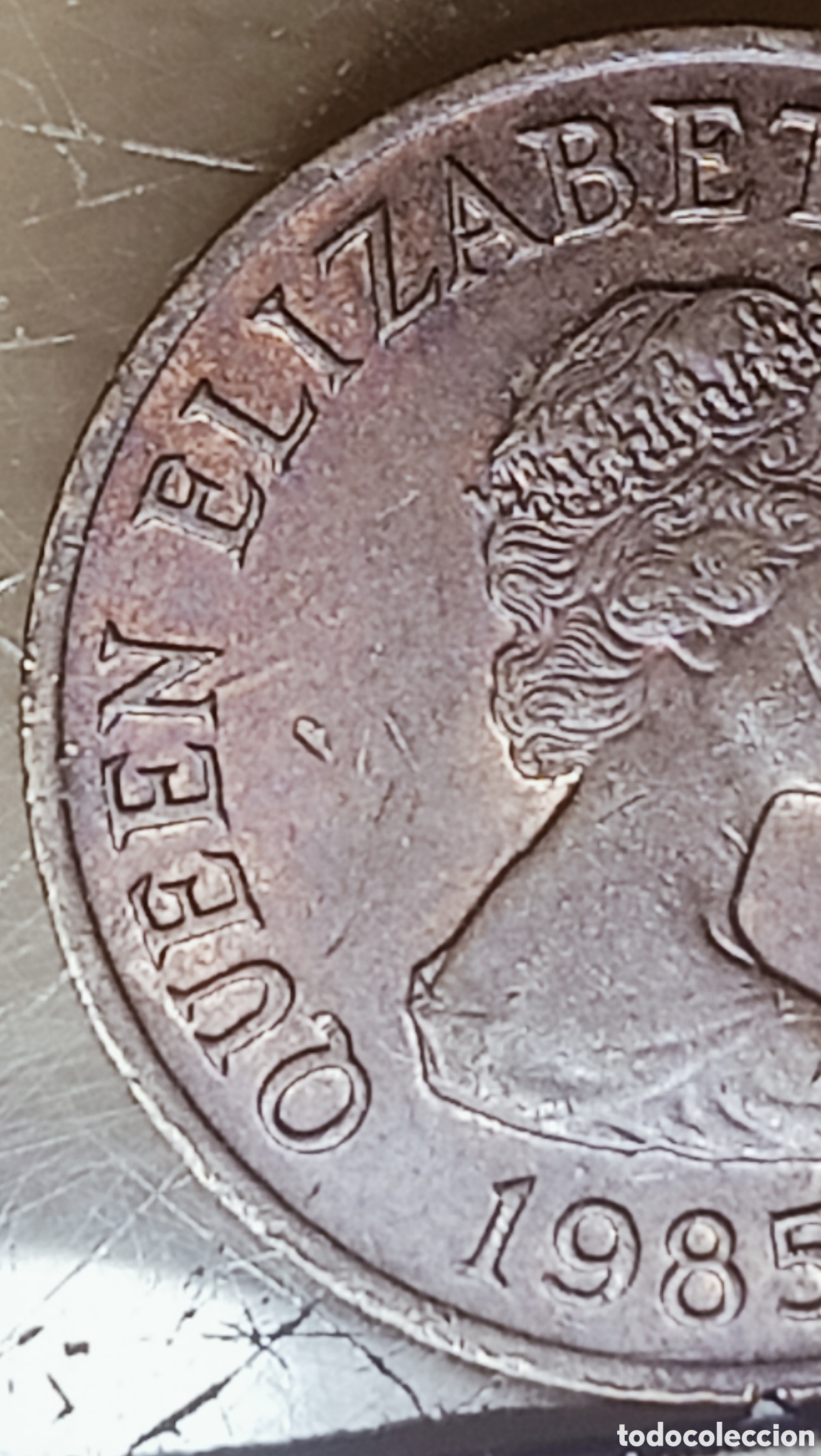 Monedas con errores: Moneda Jersey(C, Brit&aacute;nica) error de acu&ntilde;aci&oacute;n - Foto 4