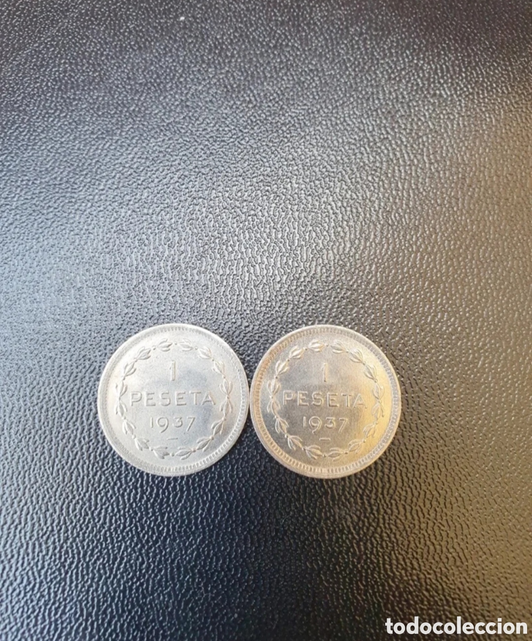 Monedas con errores: 2 MONEDAS de 1 PESETA 1937 (GOBIERNO de EUZKADI) - Foto 1