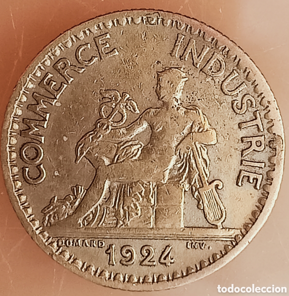 Monedas con errores: Moneda Francia(1924) variantes - Foto 1