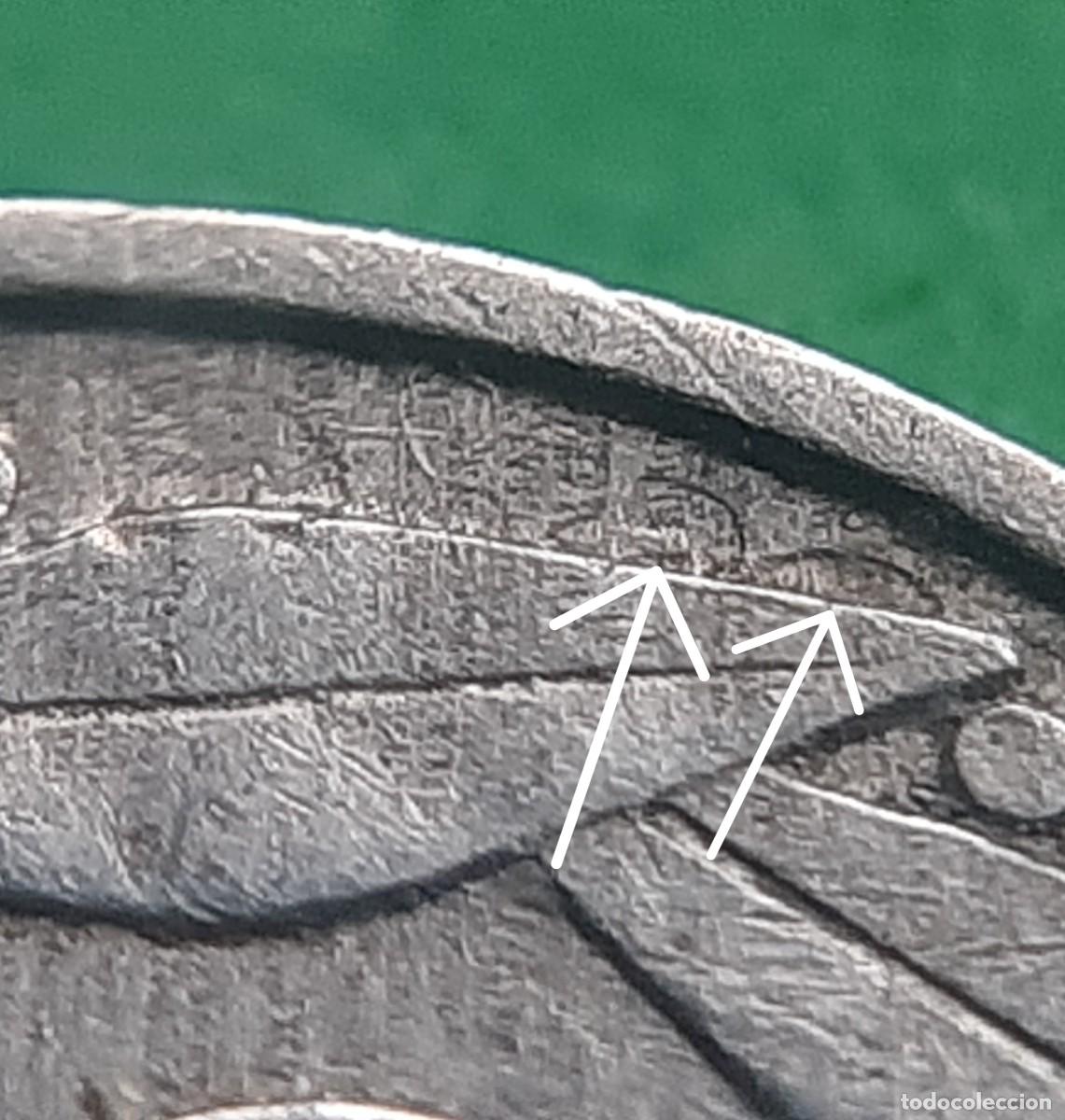 Monedas con errores: (ESPA&Ntilde;A-ERROR)(1959) 10 C&Eacute;NTIMOS DEL ESTADO ESPA&Ntilde;OL CON REPINTE - Foto 2