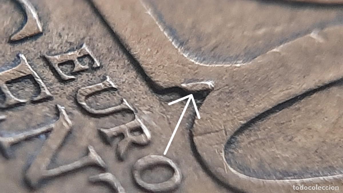 Monedas con errores: (ESPA&Ntilde;A-ERROR)(1999) 20 C&Eacute;NTIMOS DE EURO CON EXCESOS DE METAL - Foto 8