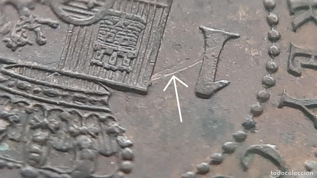Monedas con errores: (ALFONSO XIII-ERROR)(1906*6) 1 C&Eacute;NTIMO CON REPINTE EN REVERSO - Foto 3