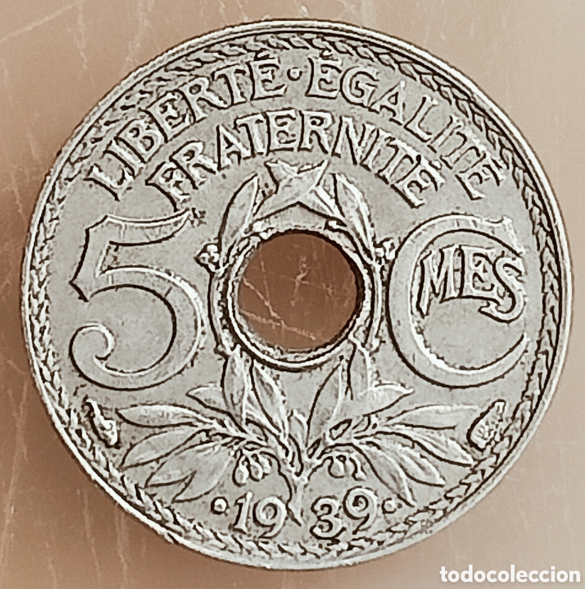 Monedas con errores: Moneda Francia(1939) error - Foto 2