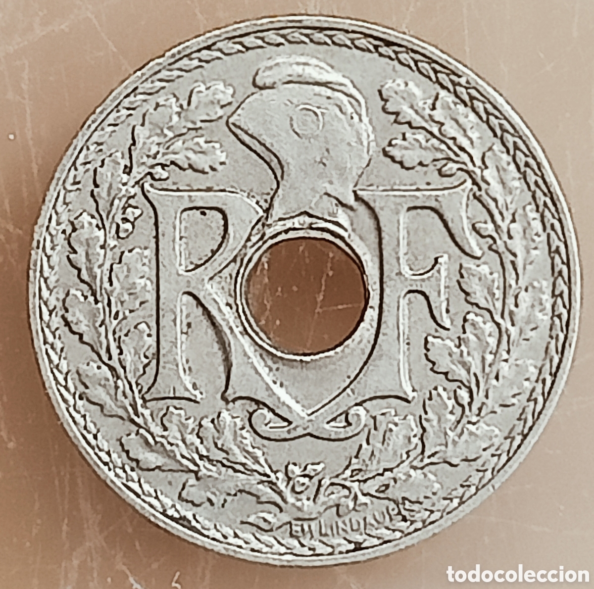 Monedas con errores: Moneda Francia(1939) error - Foto 1