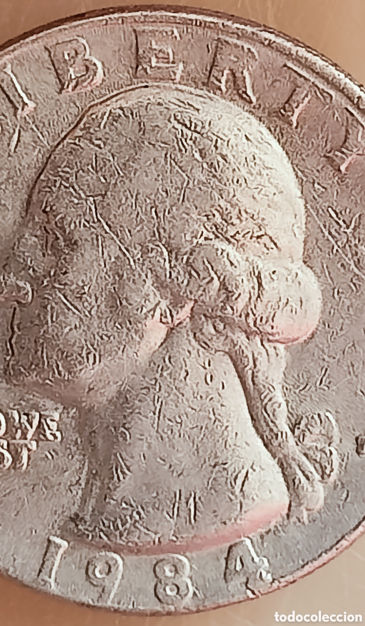 Monedas con errores: Moneda USA (1984*P) error de acu&ntilde;aci&oacute;n - Foto 3