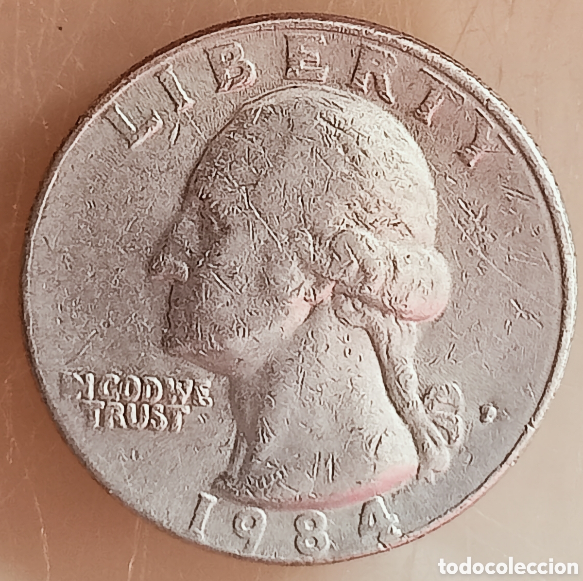 Monedas con errores: Moneda USA (1984*P) error de acu&ntilde;aci&oacute;n - Foto 1