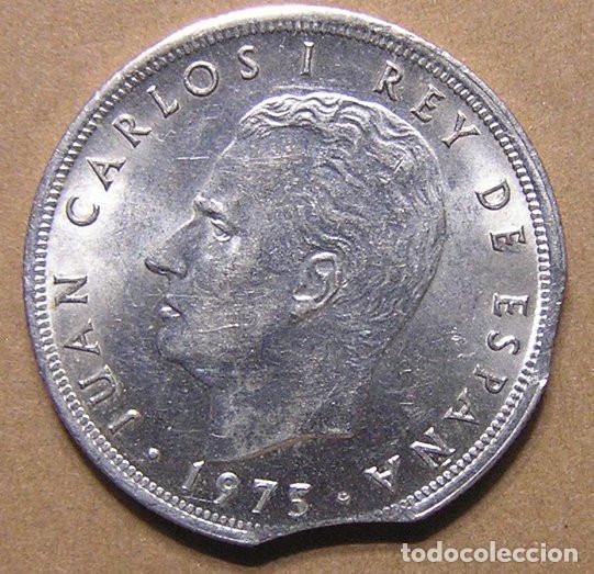 Monedas con errores: 5 PESETAS 1975 ESTRELLA 77 - ERROR SEGMENTADA DOBLE