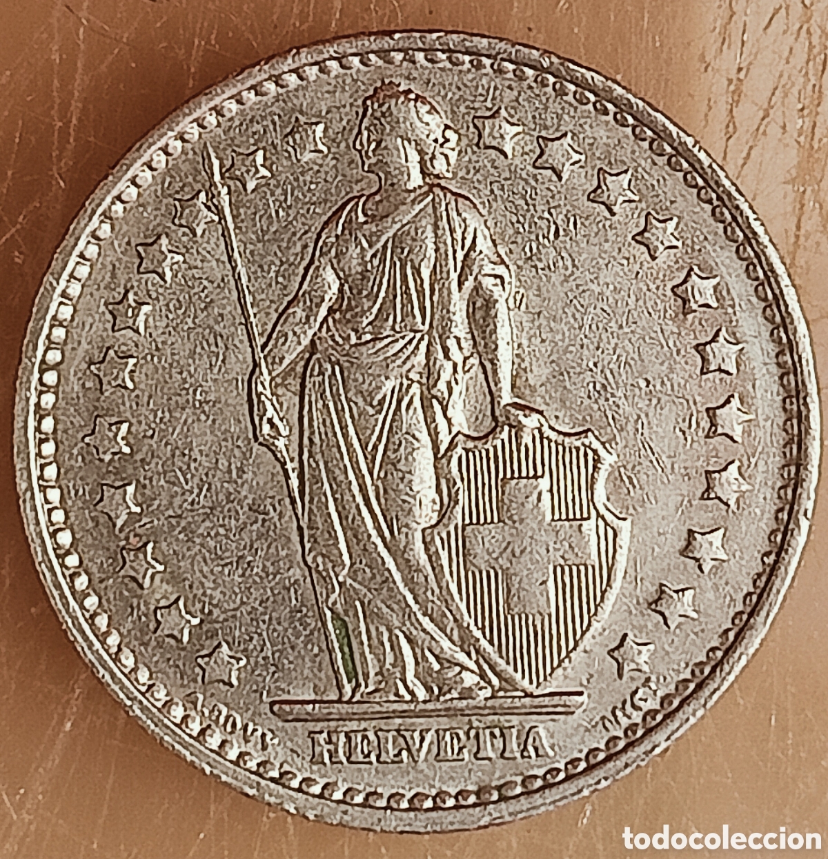 Monedas con errores: Moneda Suiza(1968) Variante de giro(180&deg;)