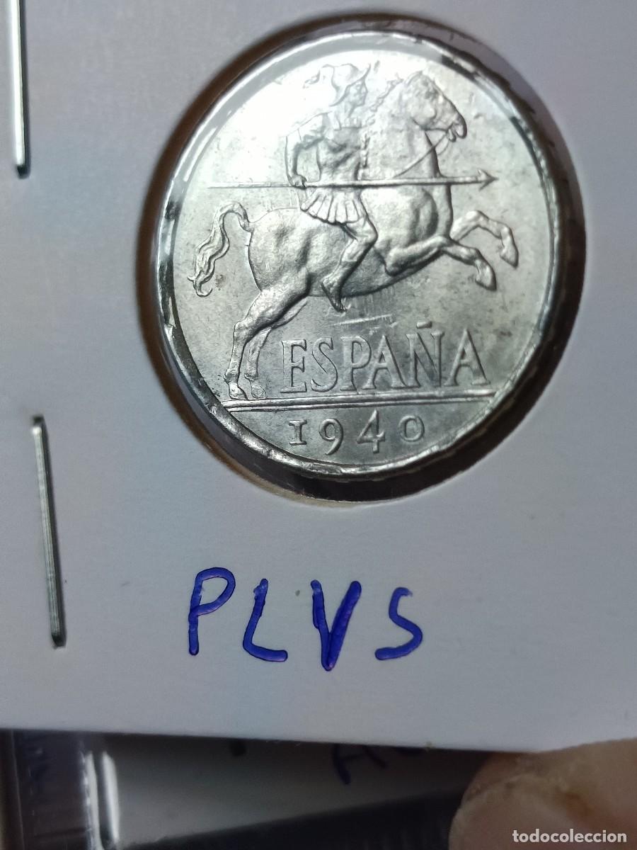 Monedas con errores: Monedas 10 c&eacute;ntimos 1940 plus con V. Sin circular - Foto 2