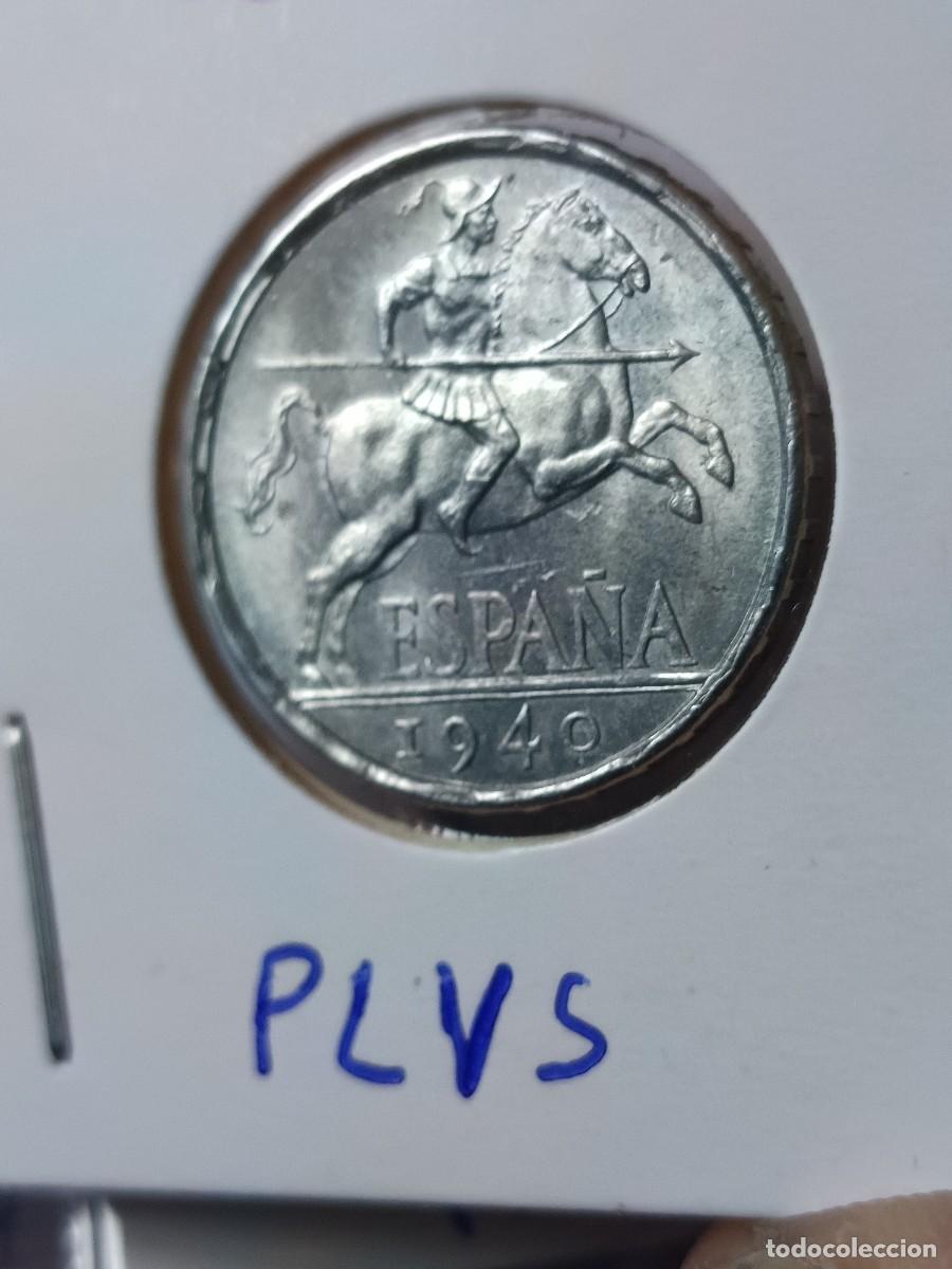 Monedas con errores: Monedas 10 c&eacute;ntimos 1940 plus con V. Sin circular - Foto 3
