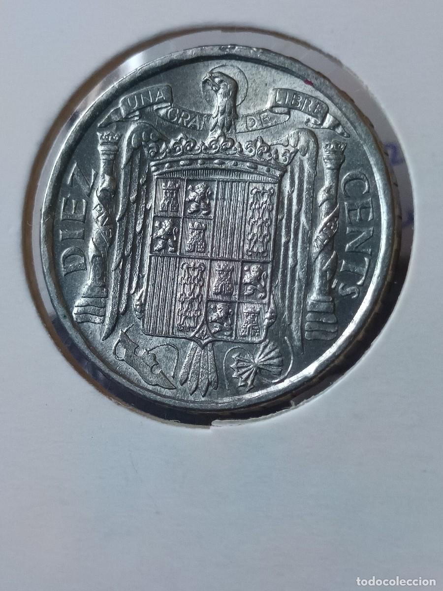 Monedas con errores: Monedas 10 c&eacute;ntimos 1940 plus con V. Sin circular - Foto 7
