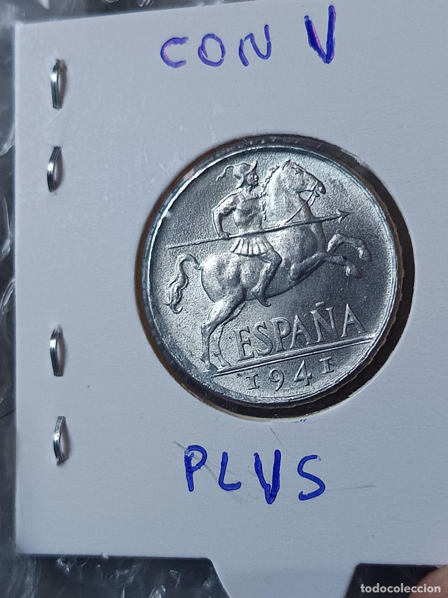 Monedas con errores: Monedas 10 c&eacute;ntimos 1941 plus con V sin circular - Foto 4