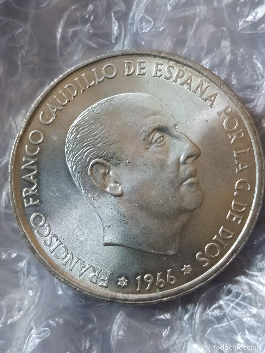 Monedas con errores: Monedas 100 pesetas plata 1966 canto descentrado sin circular