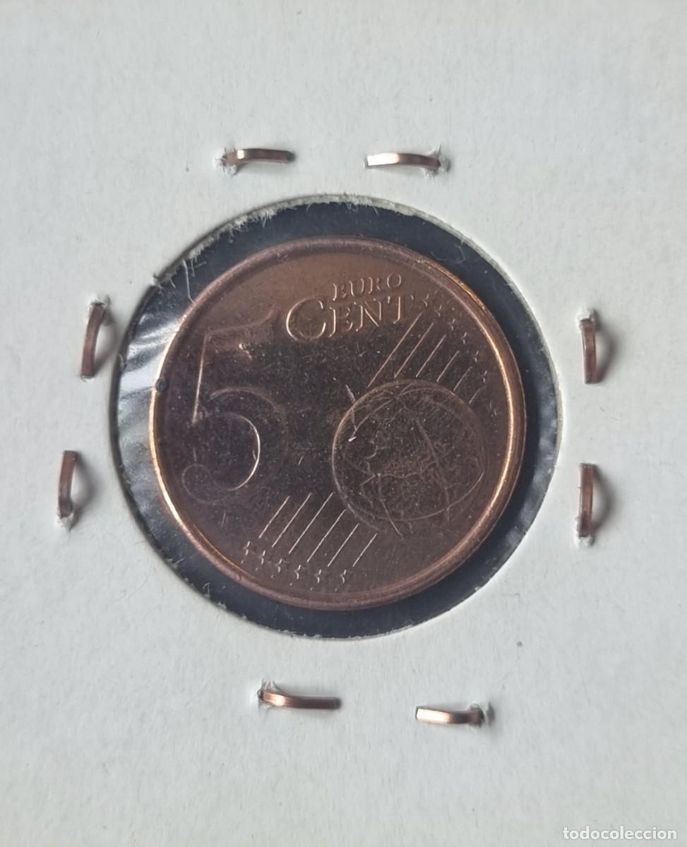 Monedas con errores: MONEDA ESPA&Ntilde;A 1999 - 5 CENTIMOS DE EURO - ERROR EXCESO METAL - Foto 2