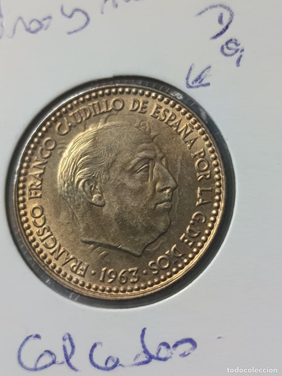 Monedas con errores: Monedas 1 pesetas 1963*65 calcada