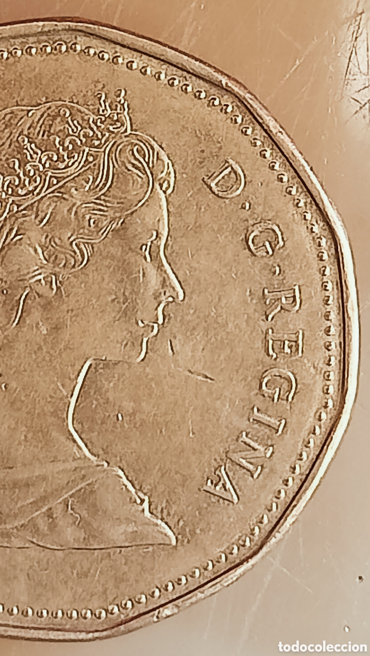 Monedas con errores: Moneda Canad&aacute;(1988) var&iacute;ante - Foto 4