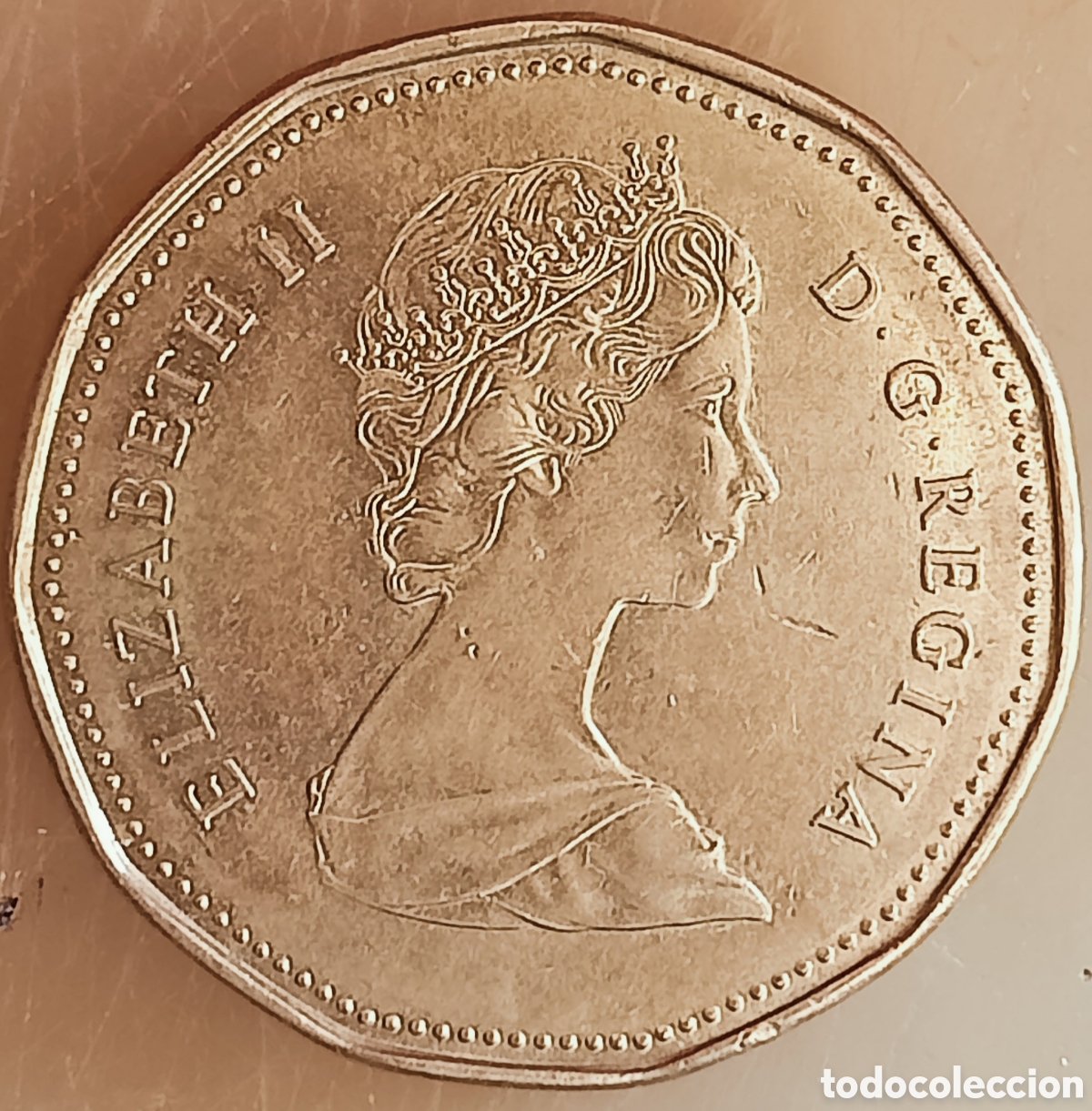 Monedas con errores: Moneda Canad&aacute;(1988) var&iacute;ante - Foto 1