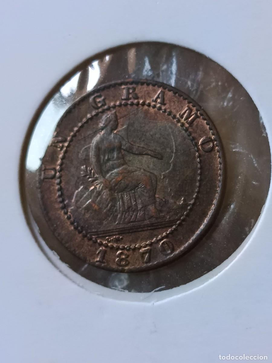 Monedas con errores: 1 c&eacute;ntimo 1870 repinte - Foto 3