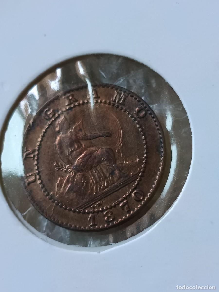 Monedas con errores: Monedas 1 c&eacute;ntimo 1870 calcada o repinte - Foto 4